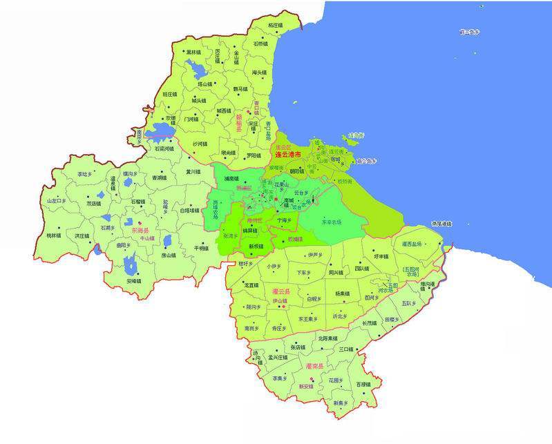 江蘇省連云港市，因連島與云臺山得名，中國優秀旅游城市